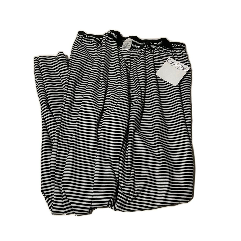 Calvin Klein Black & White Stripped Sleepwear (Size L)